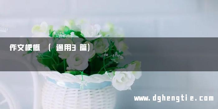 作文梗概 (通用3篇)